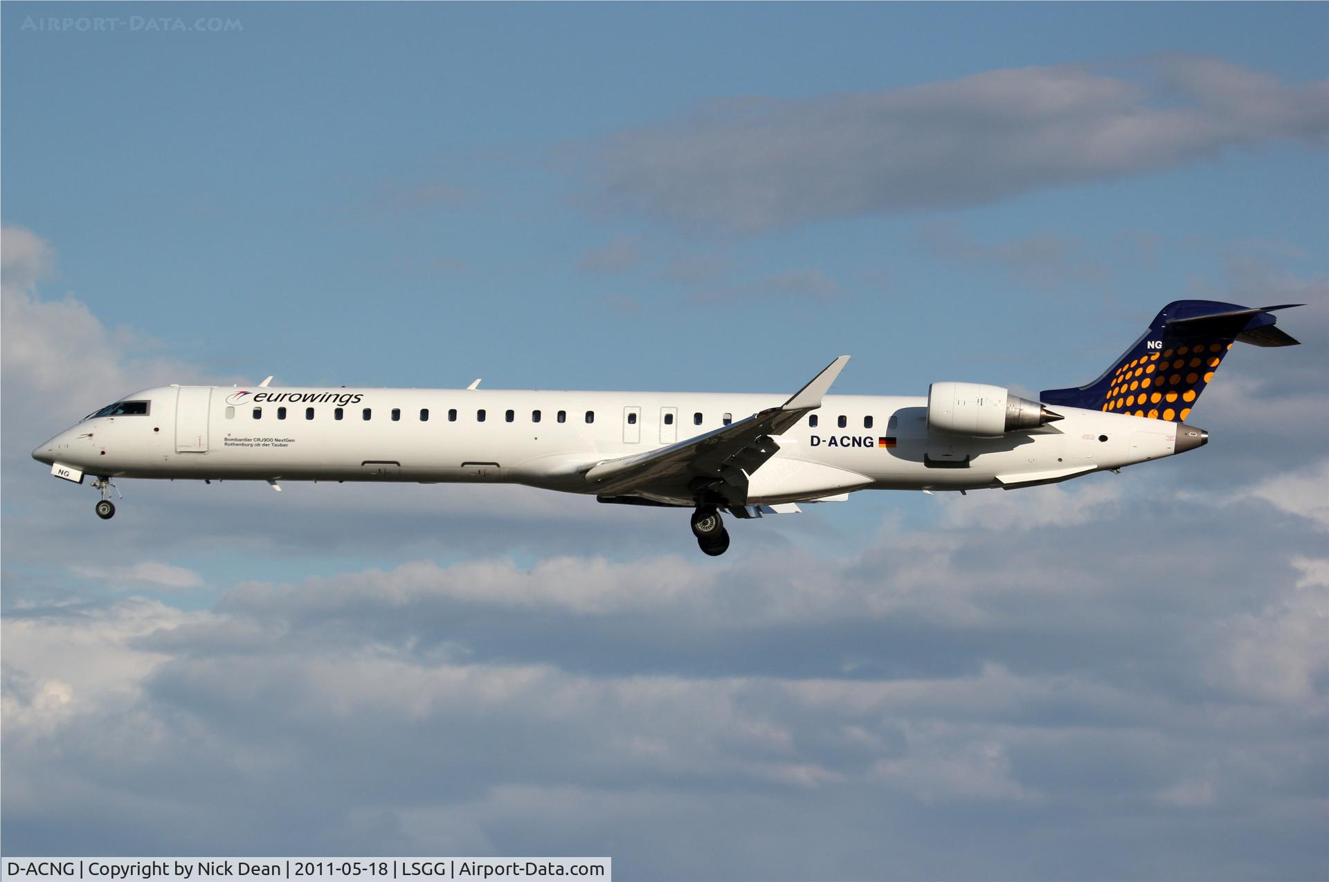 D-ACNG, 2009 Bombardier CRJ-900LR (CL-600-2D24) C/N 15245, LSGG/GVA