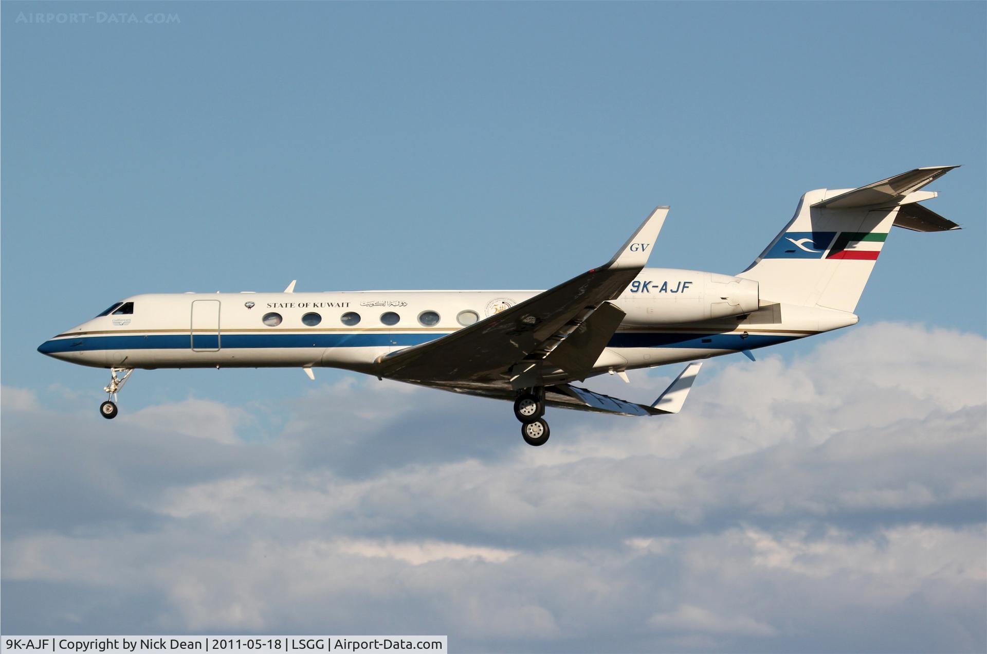9K-AJF, 1999 Gulfstream Aerospace G-V Gulfstream V C/N 573, LSGG/GVA