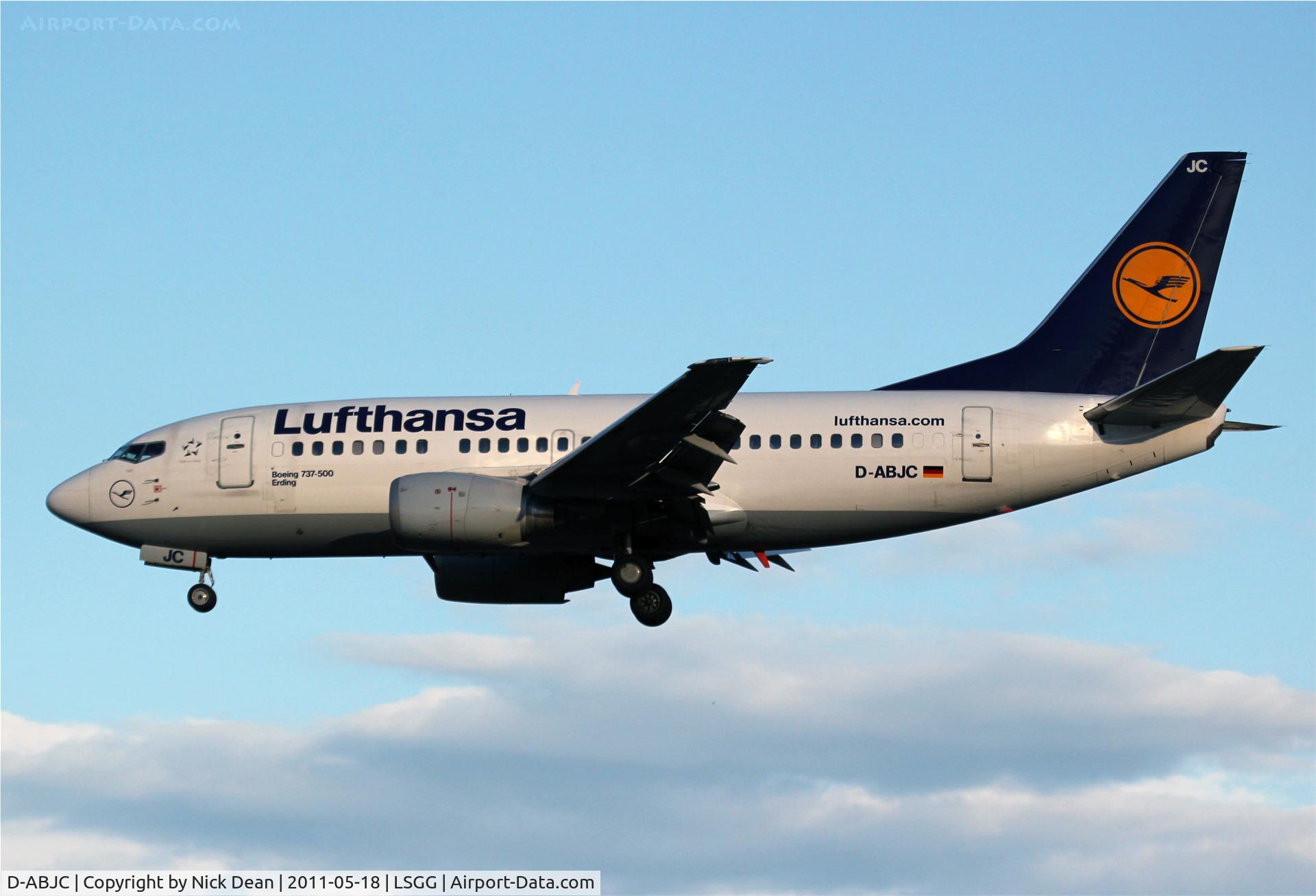 D-ABJC, 1991 Boeing 737-530 C/N 25272, LSGG/GVA