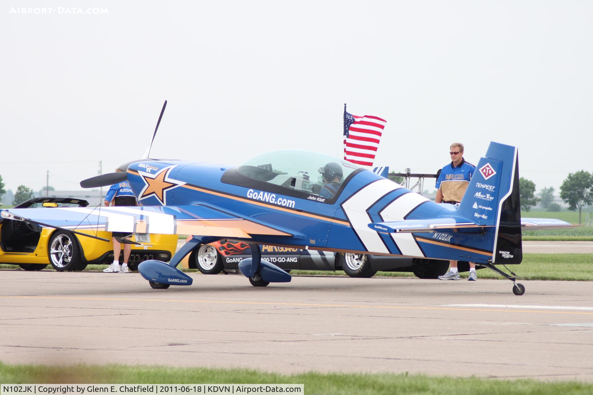 N102JK, 2007 Extra EA-300L C/N 1250, At the Quad Cities Air Show