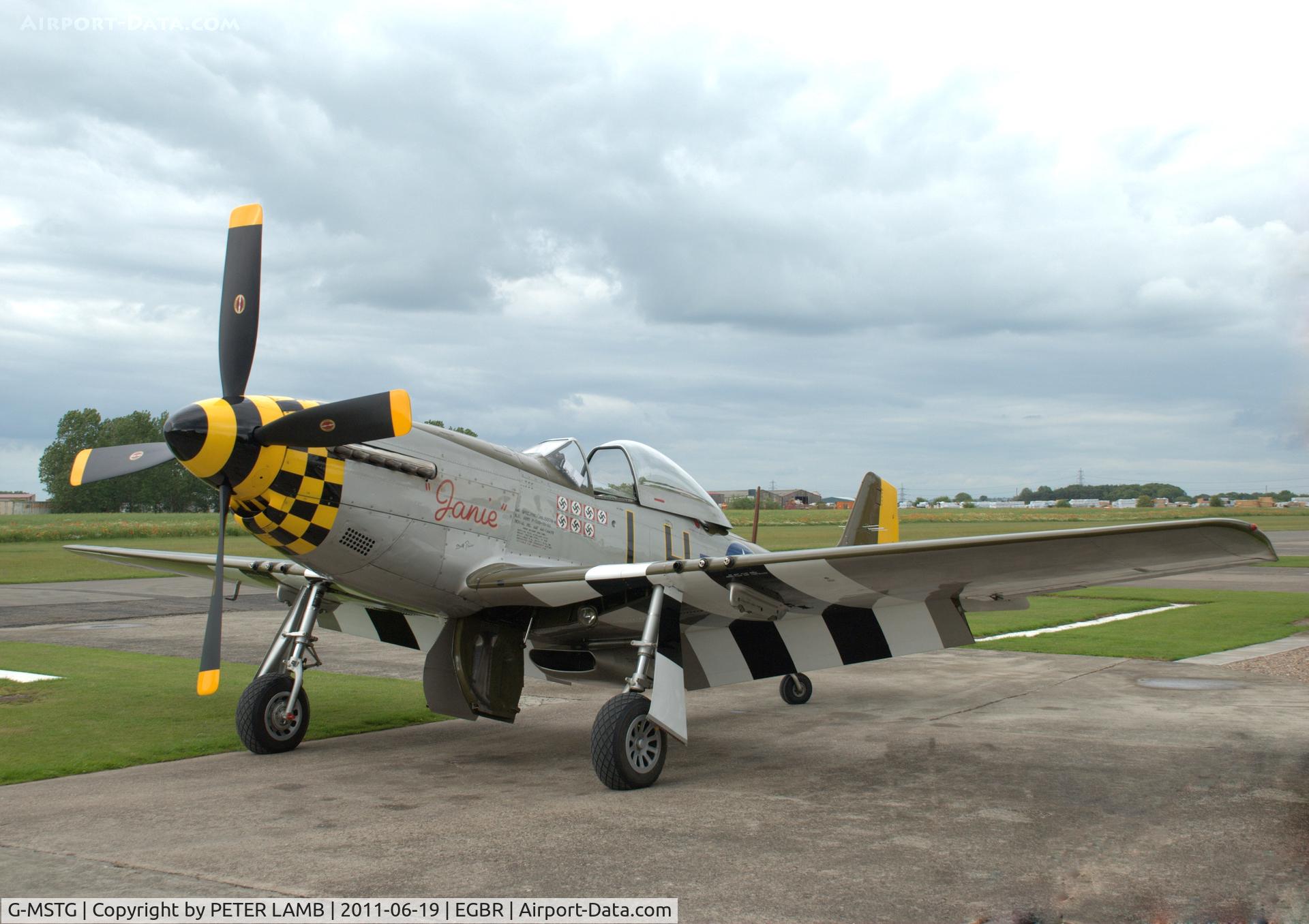 G-MSTG, 1945 North American P-51D Mustang C/N 124-48271, Photo taken at Breighton E,Yorks.