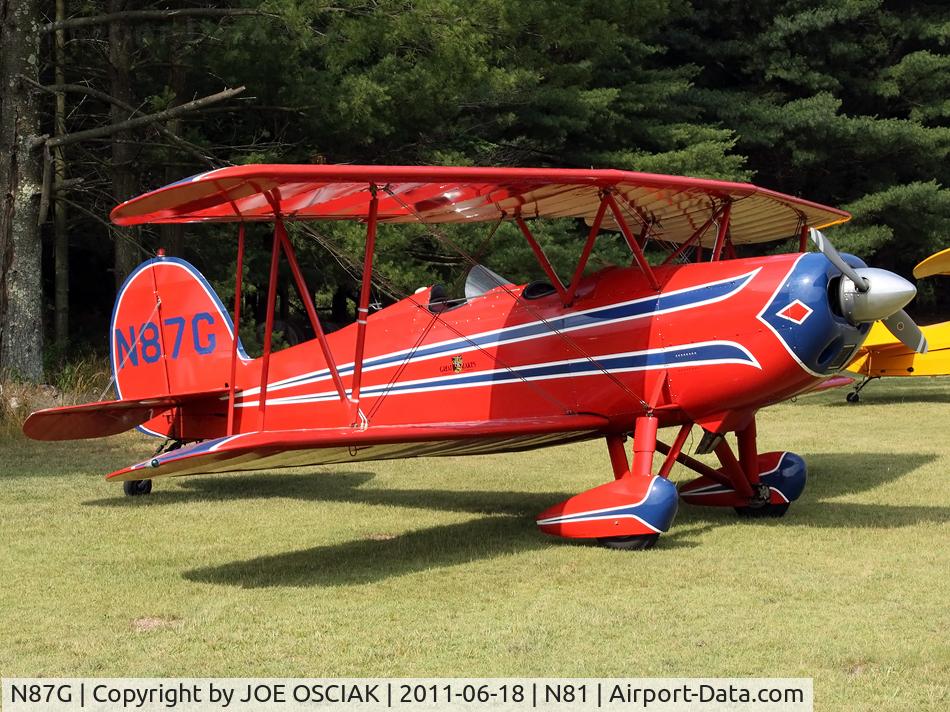 N87G, 1985 Great Lakes 2T-1A-2 Sport Trainer C/N 1010, @ Hammonton