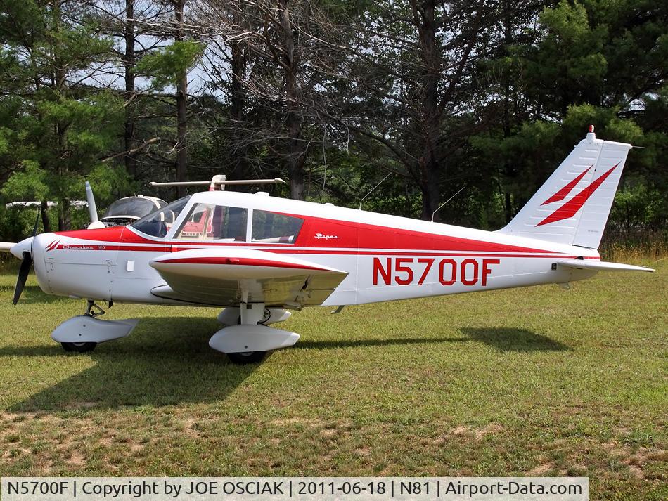 N5700F, 1968 Piper PA-28-140 C/N 28-24849, @ HAMMONTON