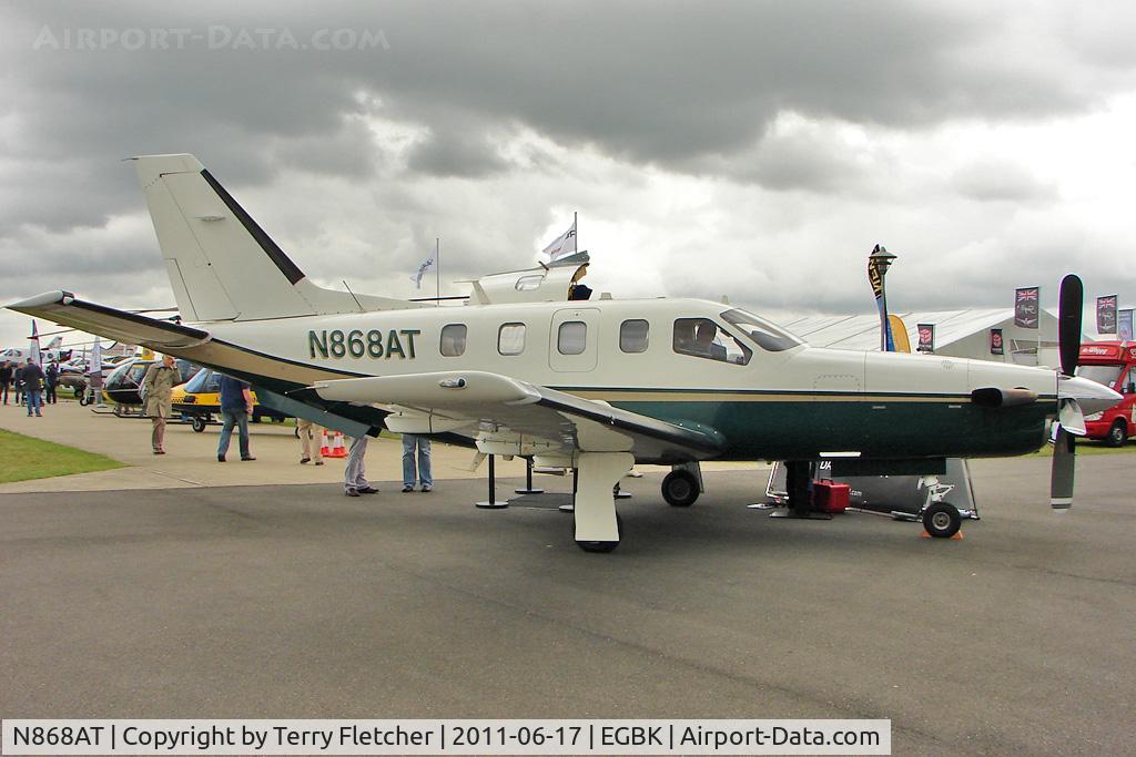 N868AT, 2002 Socata TBM-700 C/N 232, 2002 Eads Socata TBM 700, c/n: 232 exhibited at 2011 AeroExpo at Sywell