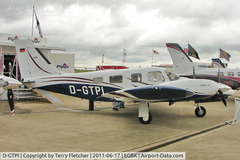 D-GTPI, Piper PA-34-220T C/N 3449410, Piper PA-34-220T, c/n: 3449410 exhibited at 2011 AeroExpo at Sywell