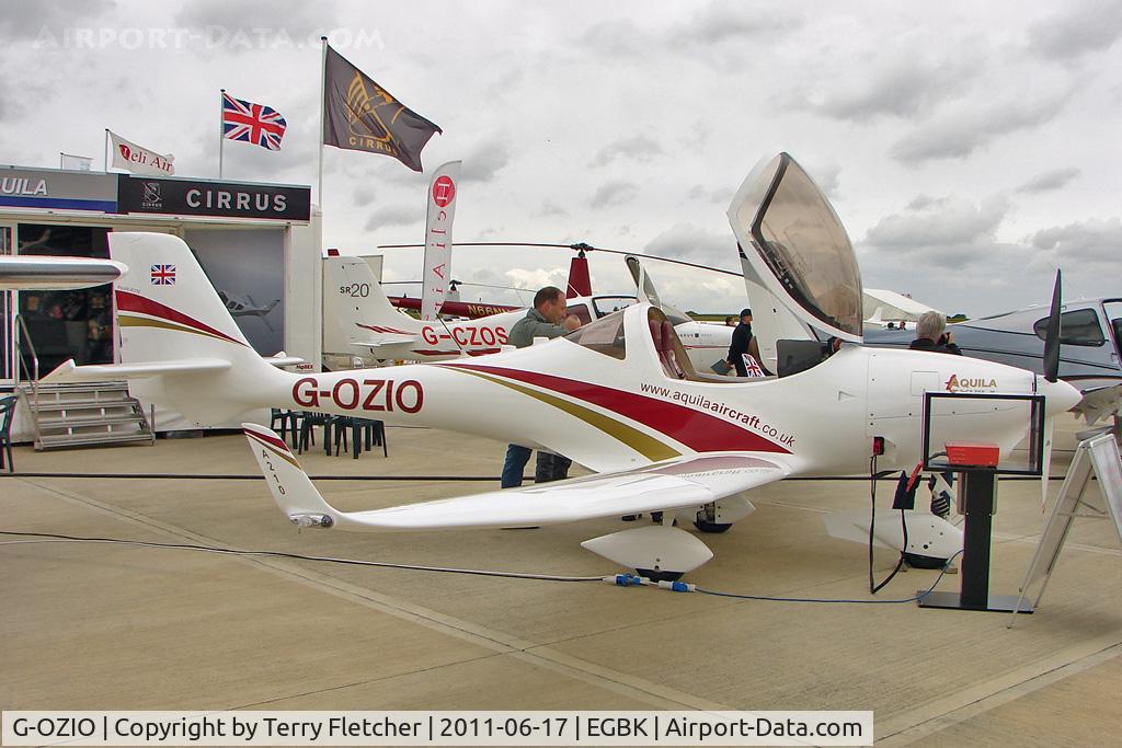 G-OZIO, 2009 Aquila A210 (AT01) C/N AT01-199, 2009 Aquila AT01, c/n: AT01-199 exhibited at 2011 AeroExpo at Sywell
