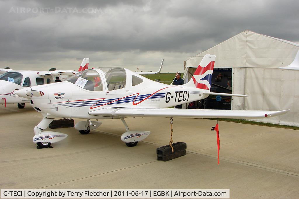 G-TECI, 2010 Tecnam P-2002JF Sierra C/N 127, 2010 COSTRUZIONI AERONAUTICHE TECNAM SRL TECNAM P2002-JF, c/n: 127 exhibited at 2011 AeroExpo at Sywell