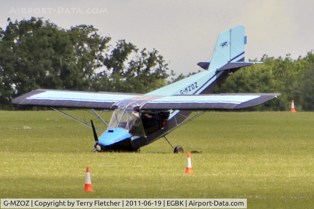 G-MZOZ, 1998 Rans S-6ESD XL Coyote II C/N PFA 204-13168, This 1998 Emmons Sg And Emmons Dc RANS S6-ESD XL , c/n: PFA 204-13168 grounded his prop whilst landing in a cross wind when visiting the 2011 AeroExpo event at Sywell