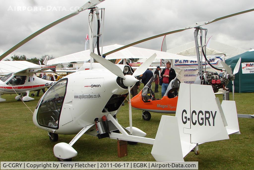 G-CGRY, 2010 Magni Gyro M-24C Orion C/N 24-10-6134, 2010 MAGNI GYRO LTD M24C exhibited at 2011 AerExpo at Sywell