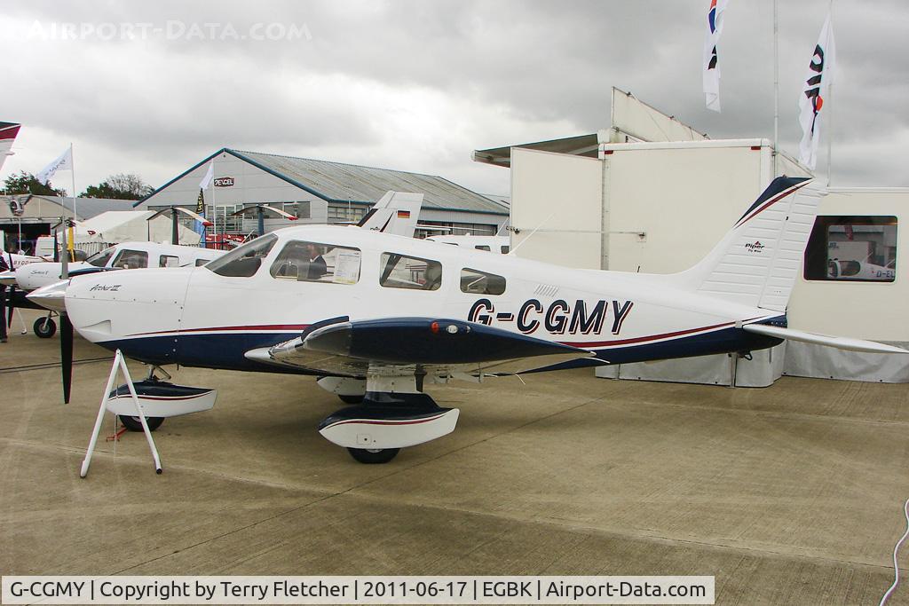 G-CGMY, 2010 Piper PA-28-181 Cherokee Archer III C/N 2843680, Piper PA-28-181, c/n: 2843680 exhibited at 2011 AeroExpo at Sywell