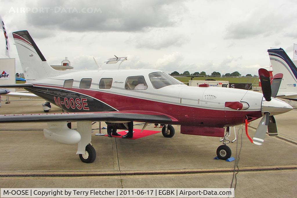 M-OOSE, 2010 Piper PA-46-500TP Malibu Meridian C/N 4697425, Piper PA46-500TP, c/n: 4697425 exhibited at 2011 Aero Expo at Sywell