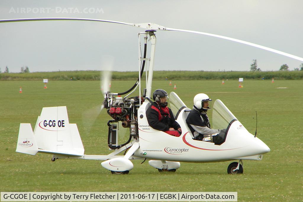 G-CGOE, 2010 Magni Gyro M-16C Tandem Trainer C/N 16-10-5834, 2010 MAGNI GYRO LTD M16C exhibiting at 2011 AeroExpo at Sywell