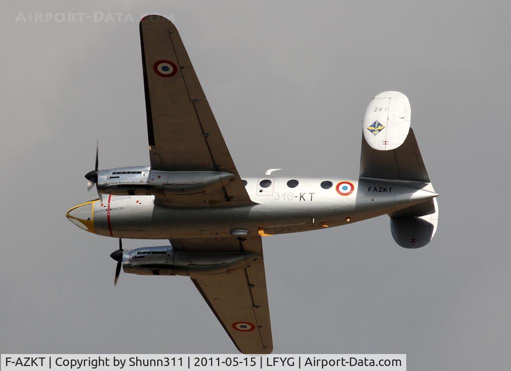 F-AZKT, 1954 Dassault MD-311 Flamant C/N 260, During demo flight on LFYG Airshow 2011