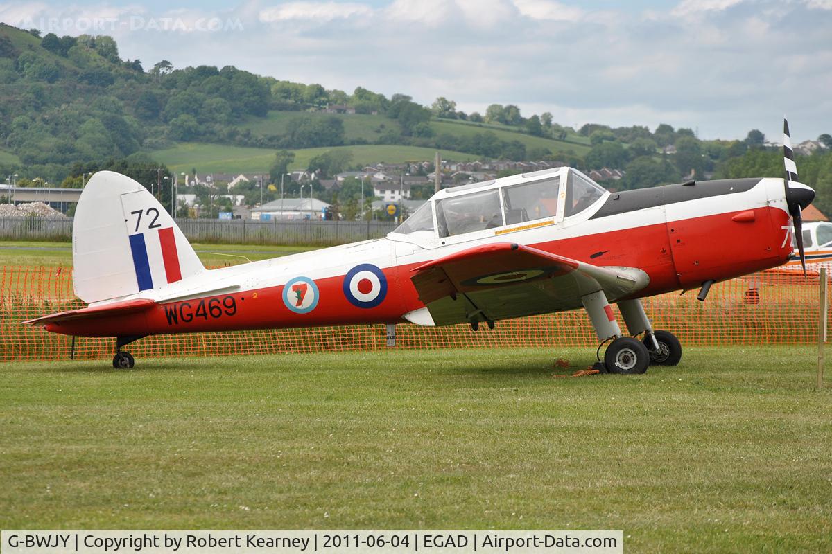 G-BWJY, 1951 De Havilland DHC-1 Chipmunk T.10 C/N C1/0519, Parked for the fly-in