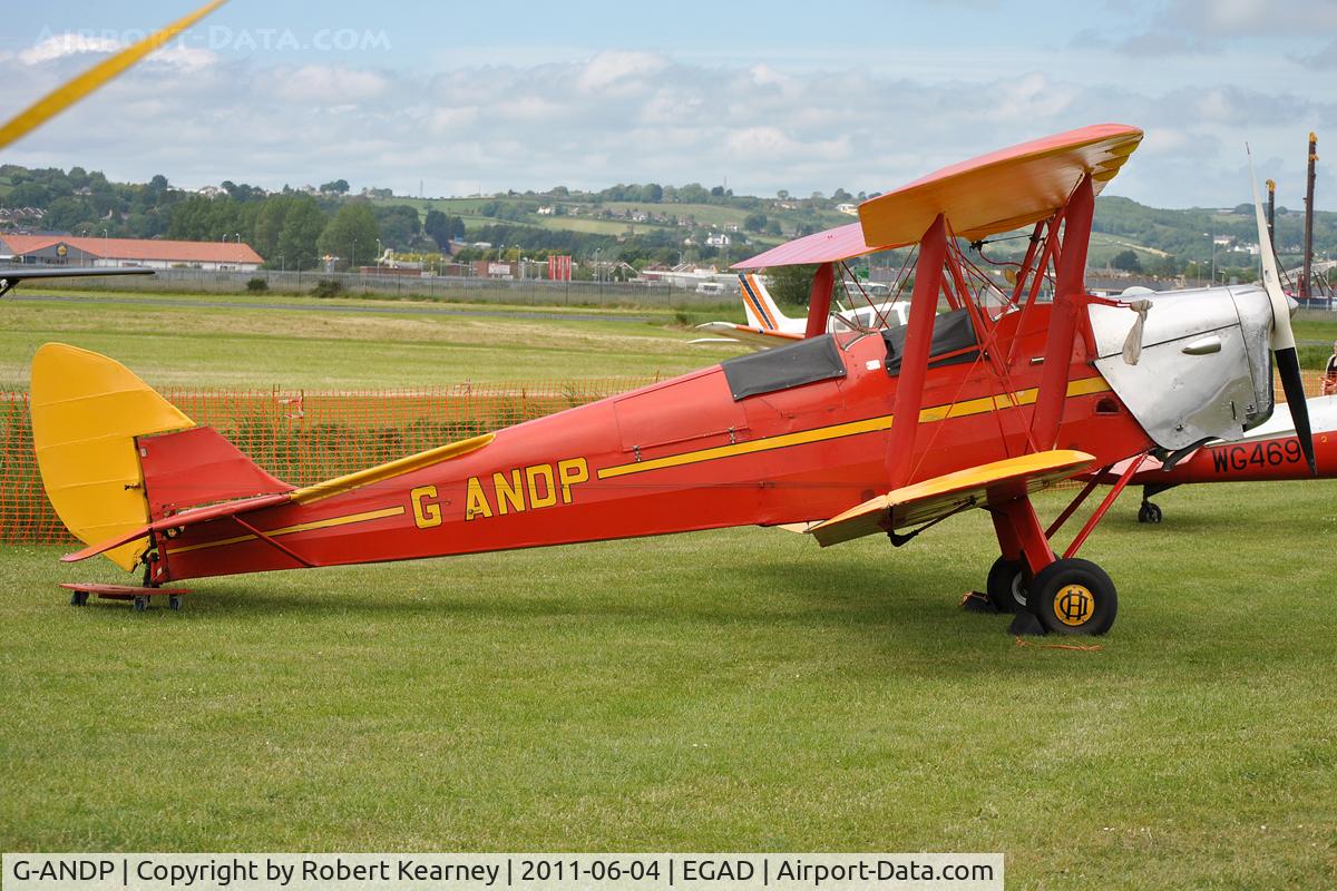 G-ANDP, 1940 De Havilland DH-82A Tiger Moth II C/N 82868, Parked for the fly-in