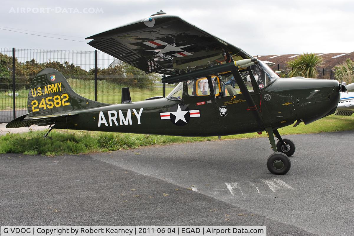 G-VDOG, 1958 Cessna O-1E Bird Dog C/N 24582, Parked for the fly-in