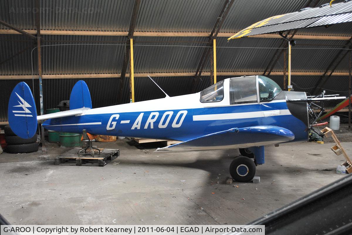 G-AROO, 1961 Forney F-1A Aircoupe C/N 5750, Parked in the hangar