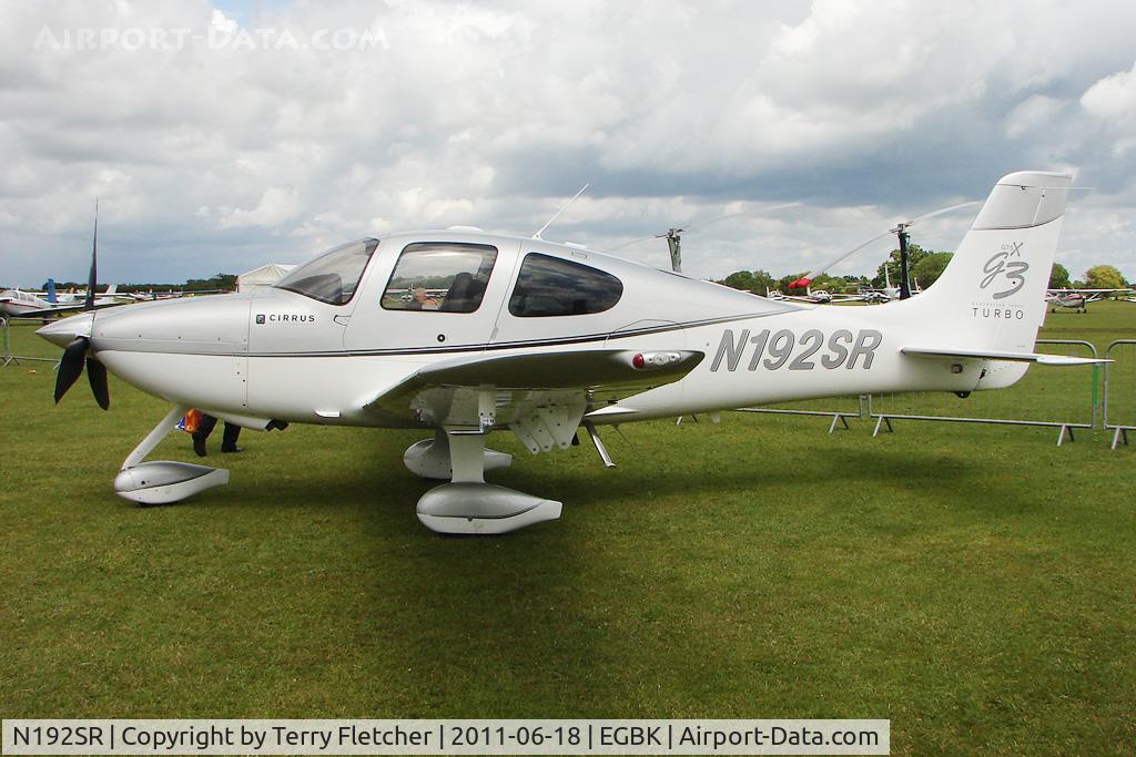 N192SR, 2007 Cirrus SR22 G3 GTSX Turbo C/N 2467, 2007 Cirrus Design Corp SR22, c/n: 2467 exhibited at 2011 AeroExpo at Sywell