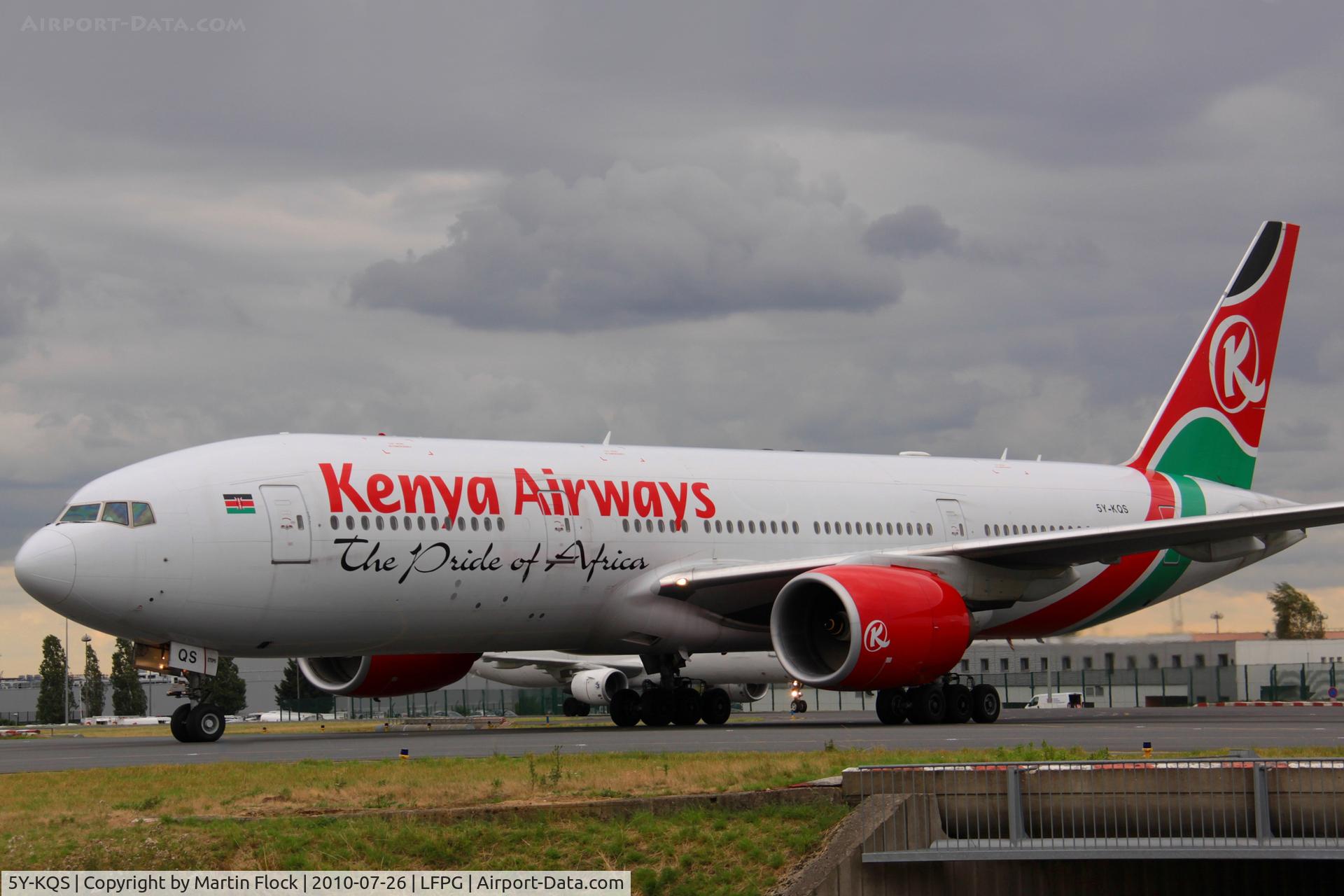 5Y-KQS, 2005 Boeing 777-2U8/ER C/N 33683, .....