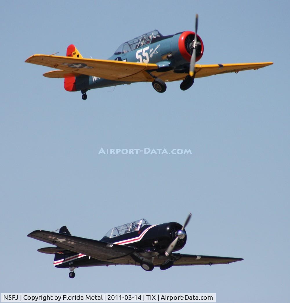N5FJ, North American AT-6 C/N 88-14705, AT-6 Texan