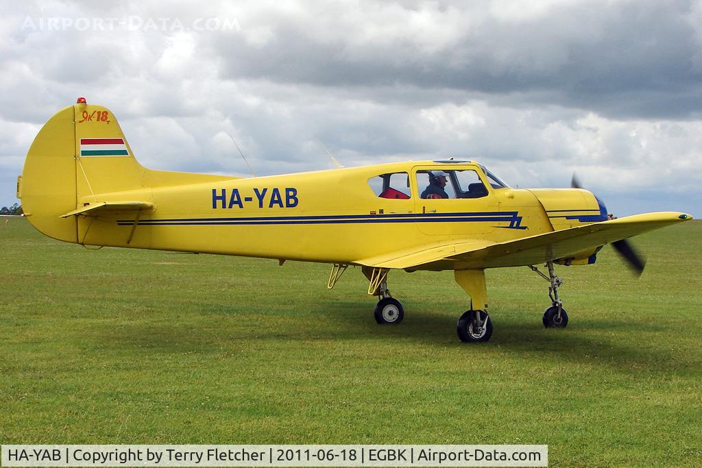 HA-YAB, 1999 Yakovlev Yak-18T C/N 12-35, 1999 Yakovlev Yak-18T, c/n: 1235 at Sywell