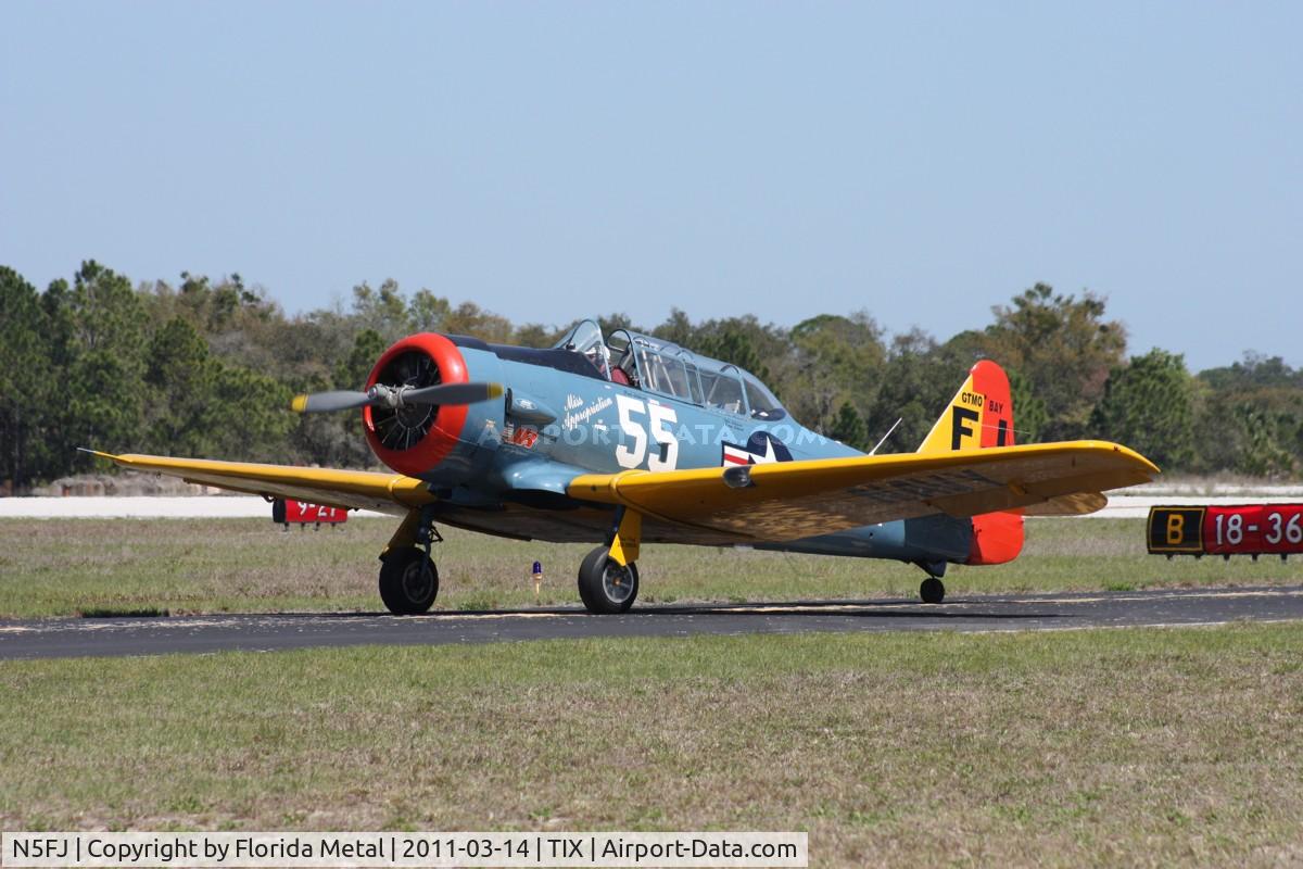 N5FJ, North American AT-6 C/N 88-14705, AT-6 Texan
