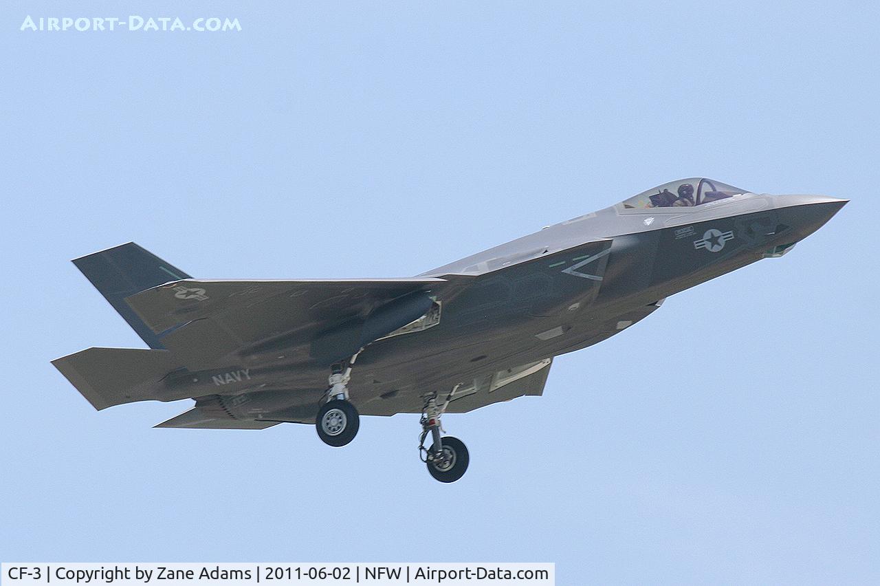 CF-3, 2011 Lockheed Martin F-35C Lightning II C/N CF-03, Lockheed F-35C #3, departs NAS Fort Worth for the delivery flight to NAS Pax River