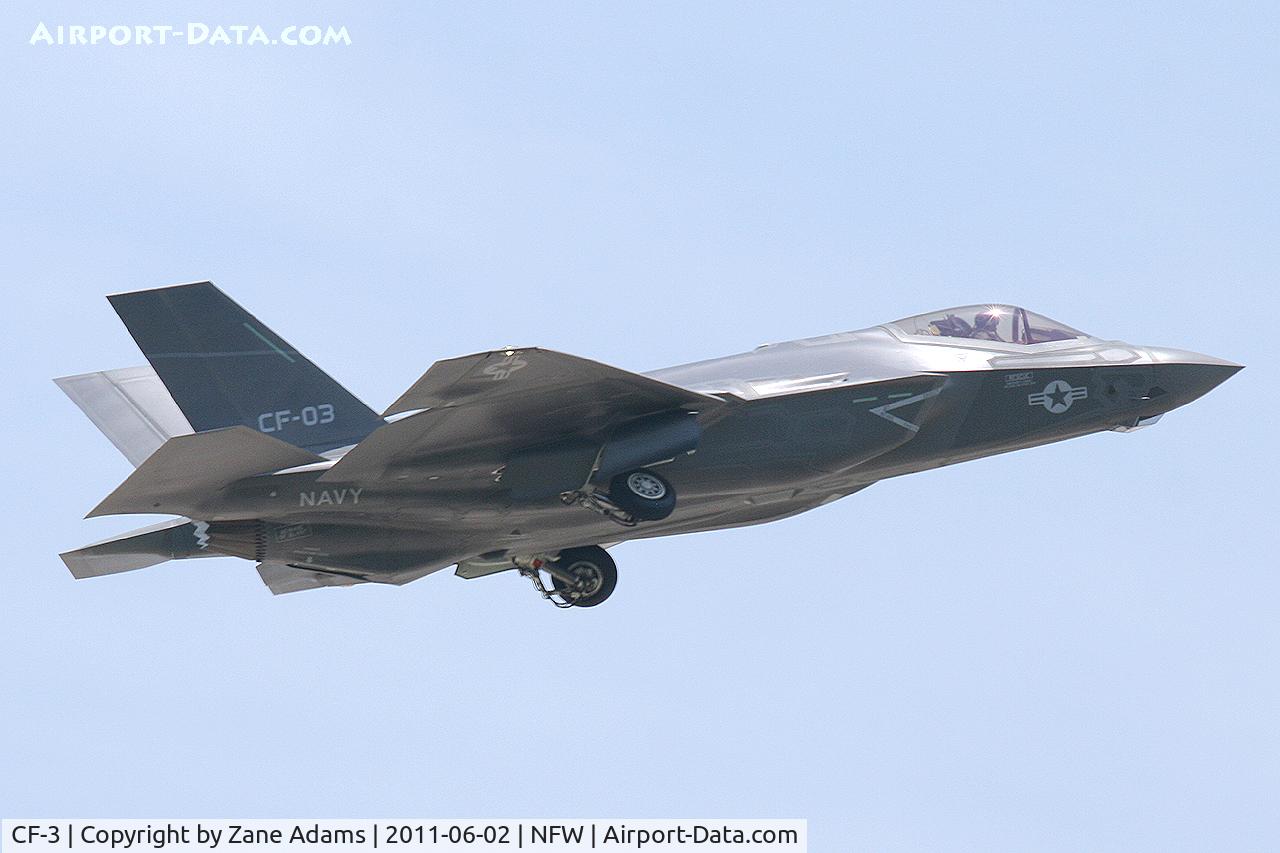 CF-3, 2011 Lockheed Martin F-35C Lightning II C/N CF-03, Lockheed F-35C #3, departs NAS Fort Worth for the delivery flight to NAS Pax River