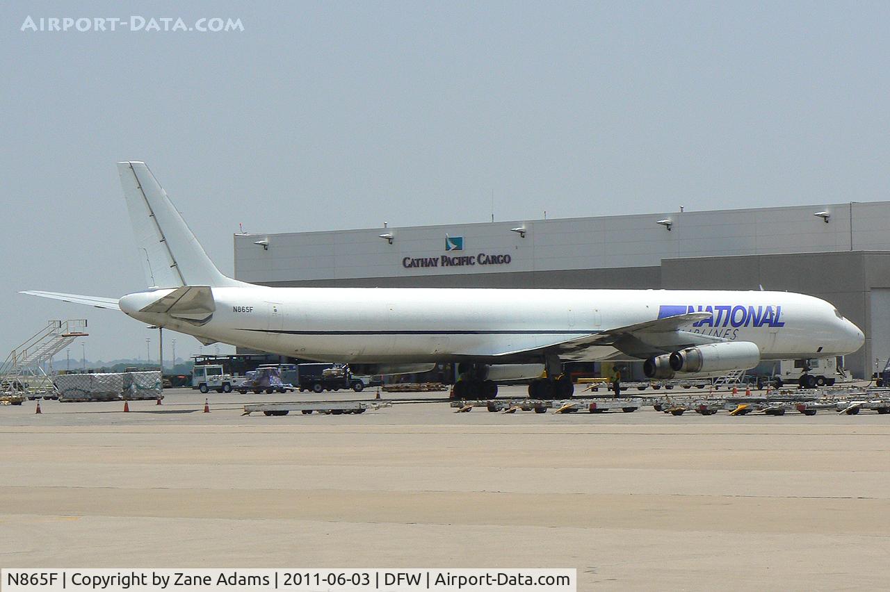 N865F, 1969 Douglas DC-8-63F C/N 46088, At DFW Airport