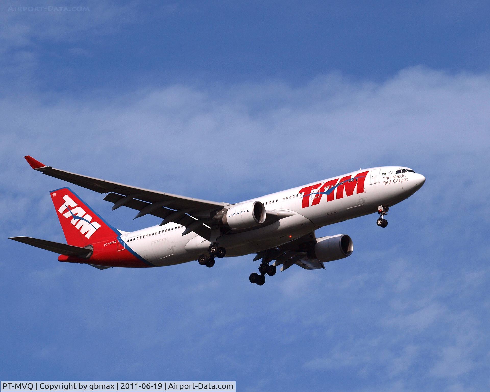 PT-MVQ, 2008 Airbus A330-223 C/N 968, Going to a landing at JFK