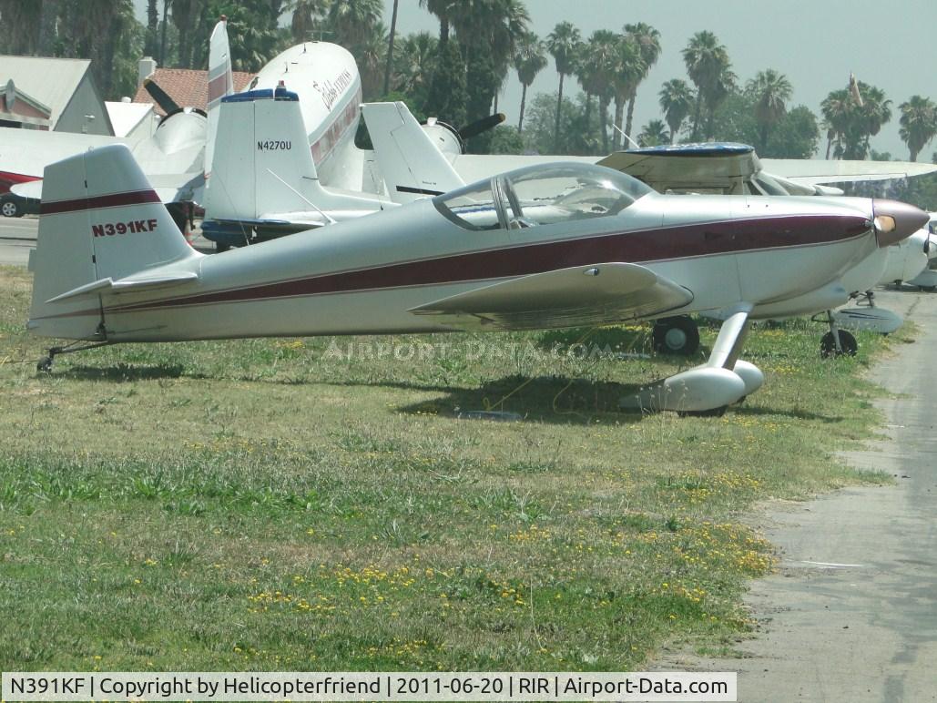N391KF, 1999 Vans RV-6 C/N 20391, Parked on the grass north of the runway