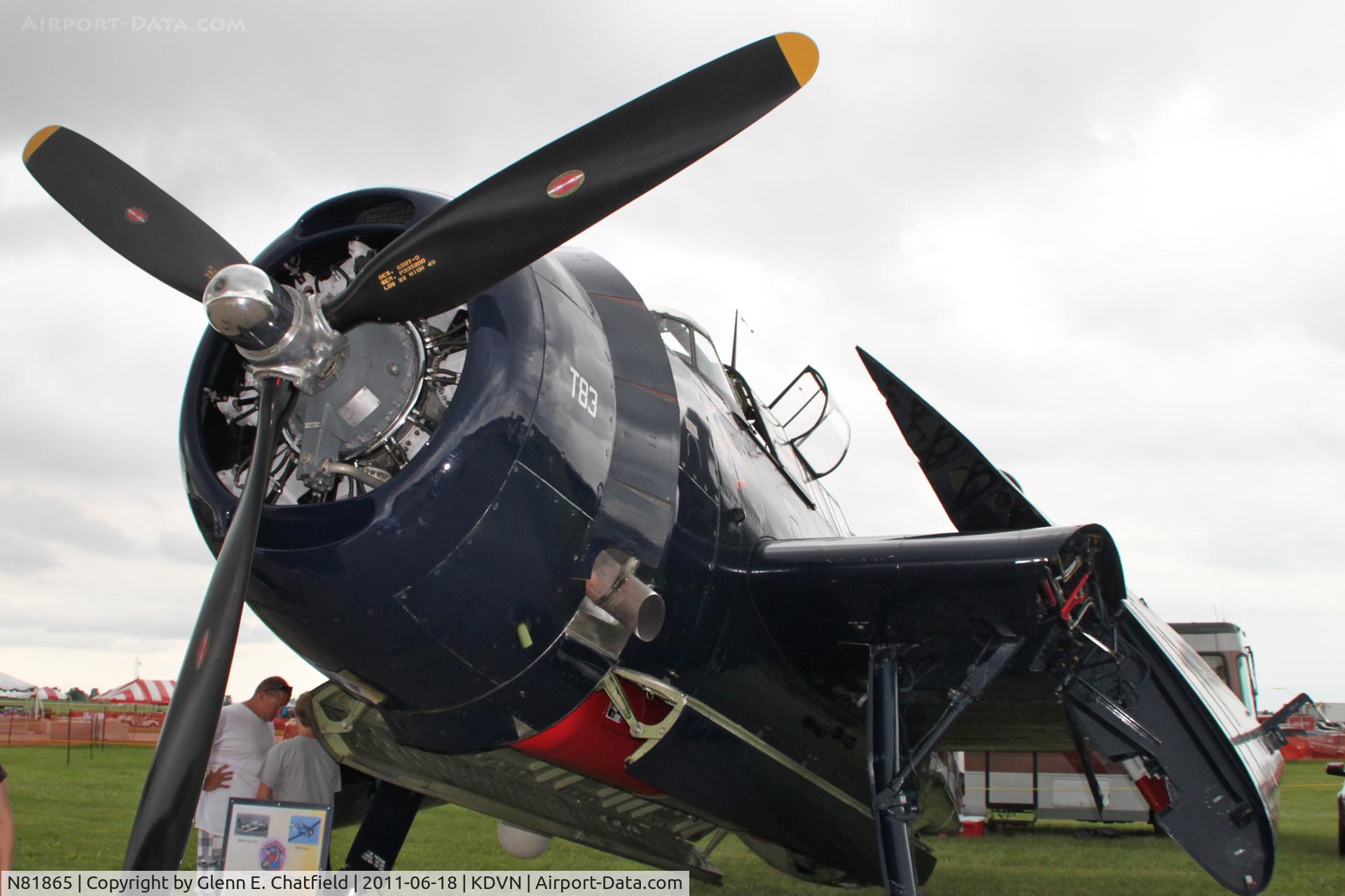 N81865, 1945 Grumman TBM-3E Avenger C/N 5632, At the Quad Cities Air Show. BuNo.85828