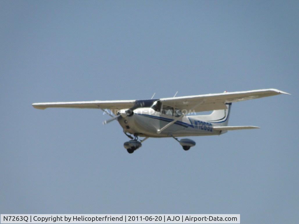 N7263Q, 1972 Cessna 172L C/N 17260563, High final approach to runway 25