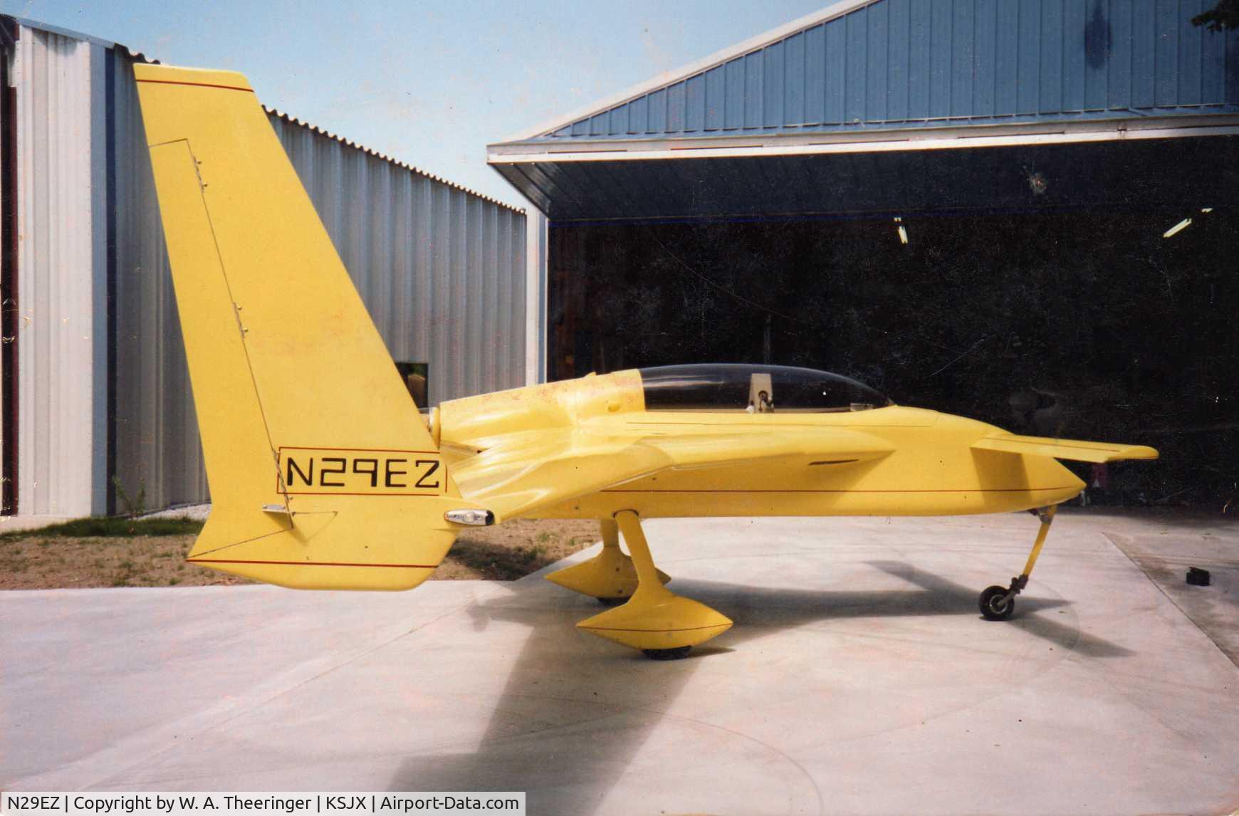 N29EZ, 1990 Rutan Long-EZ C/N 1263, Original design around 1991.  Retracts added in 1993.