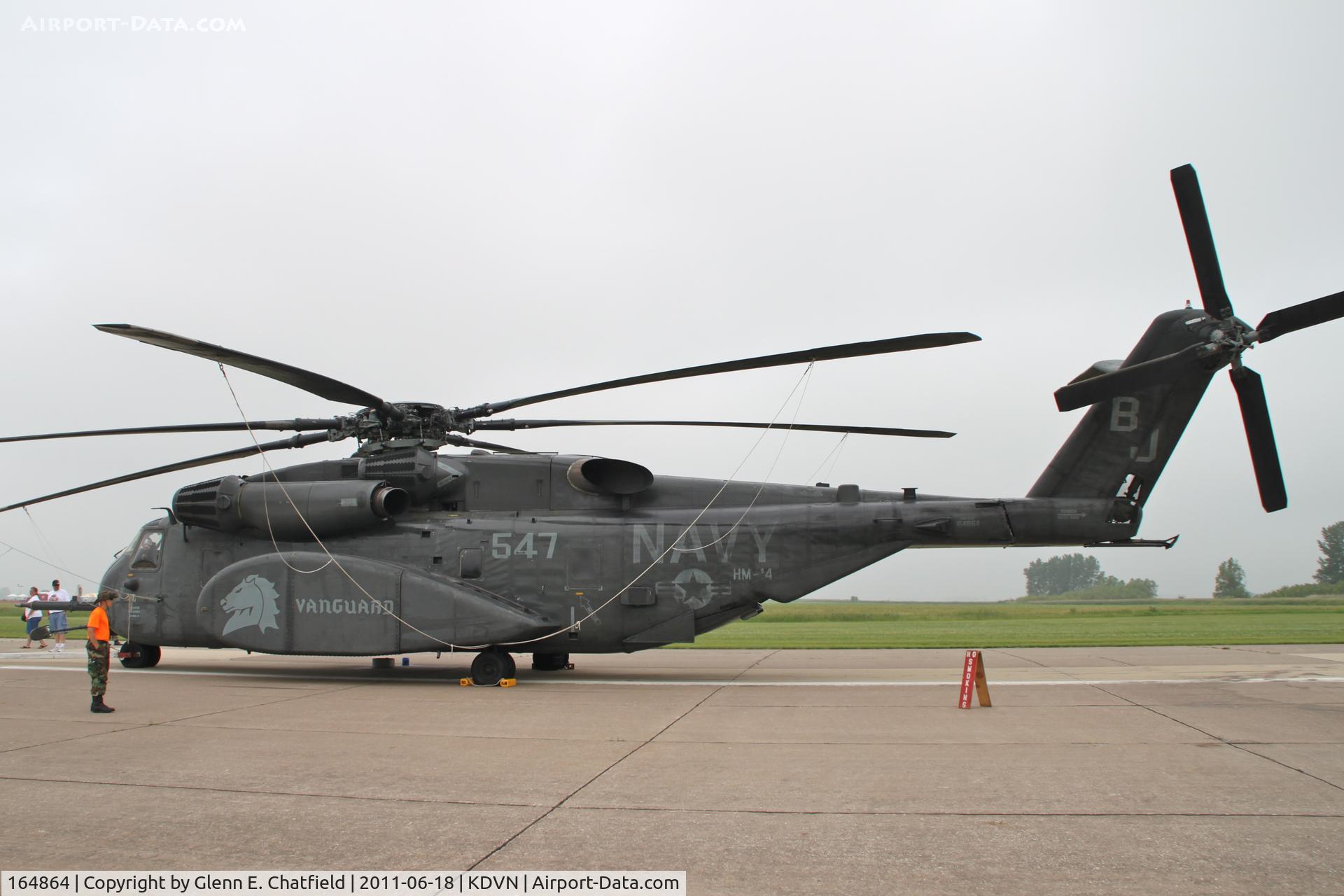 164864, Sikorsky MH-53E Sea Dragon C/N 65-620, At the Quad Cities Air Show.  Based in Norfolk, VA