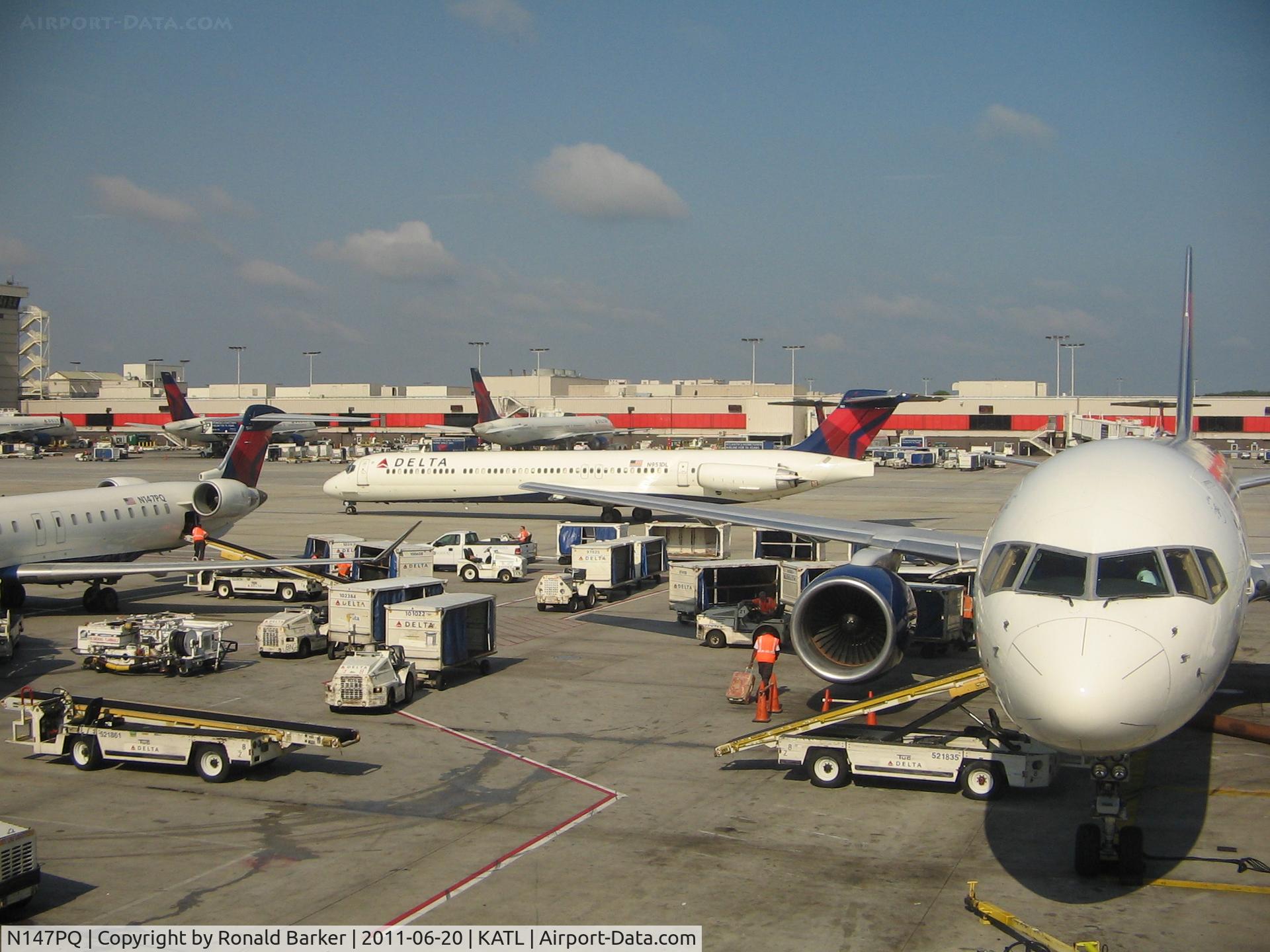 N147PQ, 2007 Bombardier CRJ-900ER (CL-600-2D24) C/N 15147, Atlanta