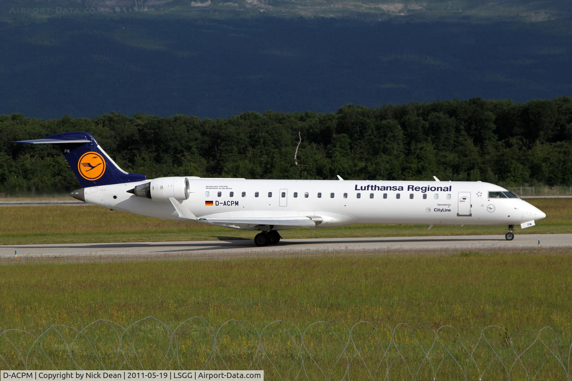 D-ACPM, 2003 Bombardier CRJ-701ER (CL-600-2C10) Regional Jet C/N 10080, LSGG/GVA