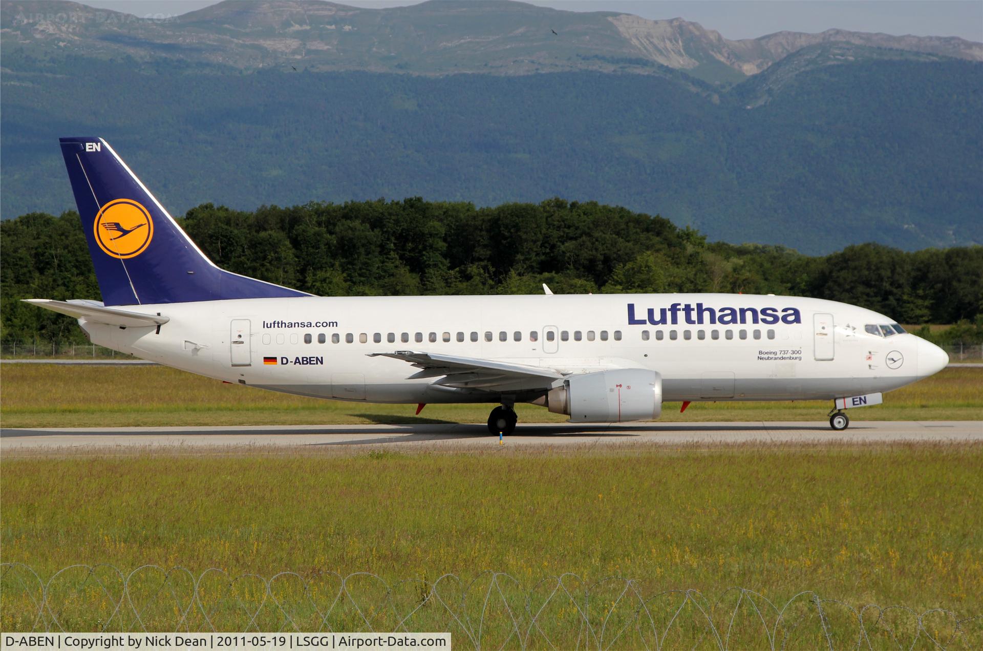 D-ABEN, 1991 Boeing 737-330 C/N 26428, LSGG/GVA