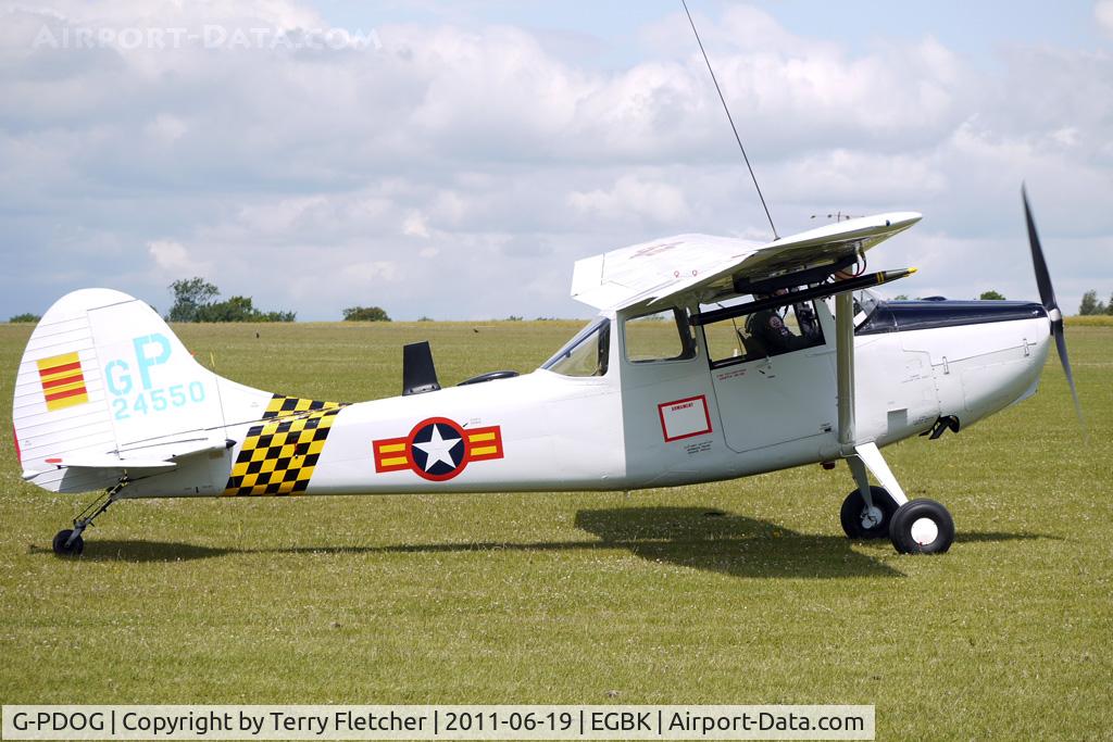 G-PDOG, 1957 Cessna 305C C/N 24550, 1957 Cessna CESSNA 305C, c/n: 24550 at Sywell