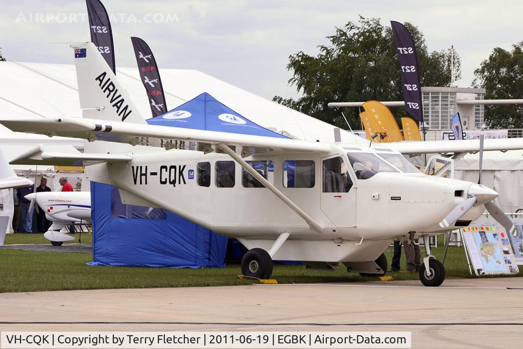 VH-CQK, 2010 Gippsland GA-8-TC320 Airvan C/N GA8-TC320-10-169, 2010 Gippsland GA-8 Airvan, c/n: TC320-10-169 on display at 2011 AeroExpo at Sywell