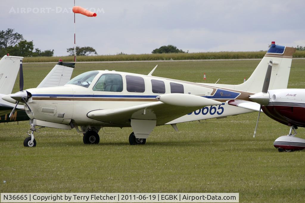 N36665, 1980 Beech A36 Bonanza 36 C/N E-1696, 1980 Beech A36, c/n: E-1696 at Sywell