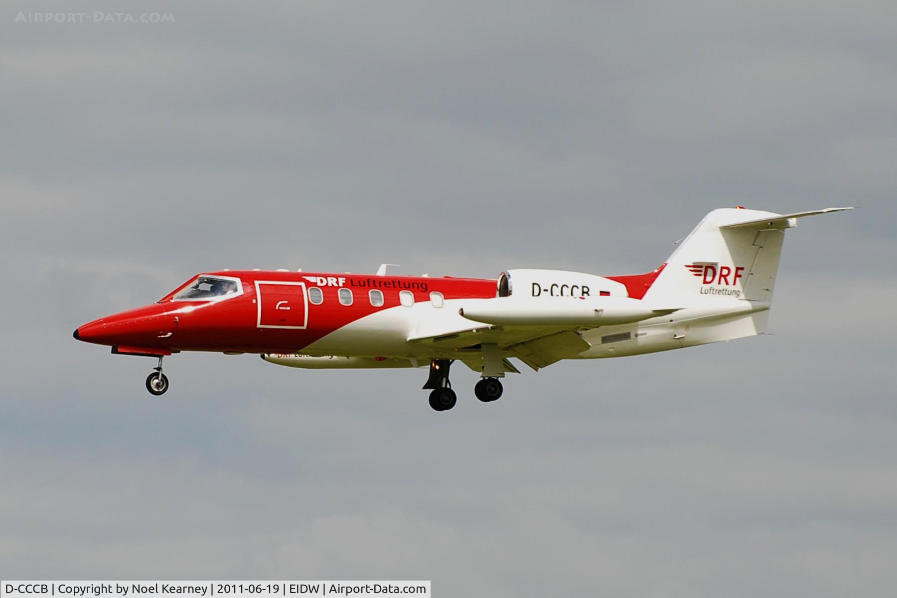 D-CCCB, 1990 Learjet 35A C/N 35A-663, Landing Rwy 28 at EIDW