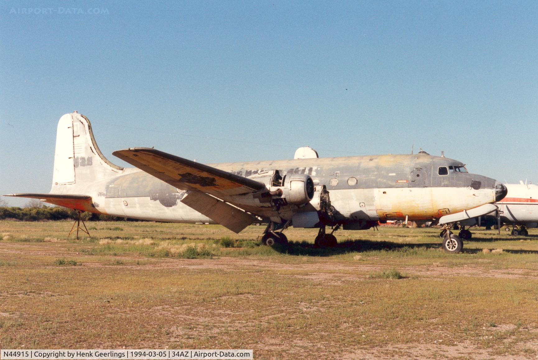 N44915, 1942 Douglas C-54D Skymaster (DC-4) C/N 10854/585, Biegert Aviation, Chandler Memorial Airfield