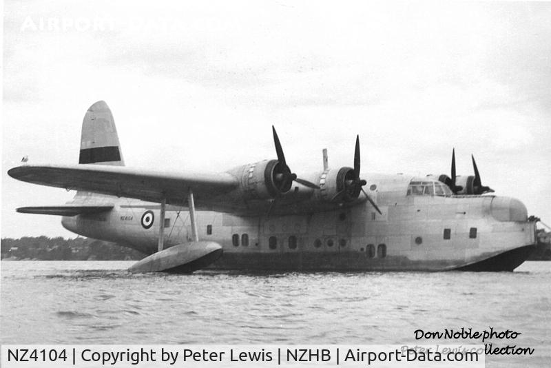 NZ4104, 1944 Short S.25 Sunderland III C/N SB.4668, RNZAF Flying Boat Transport Flight