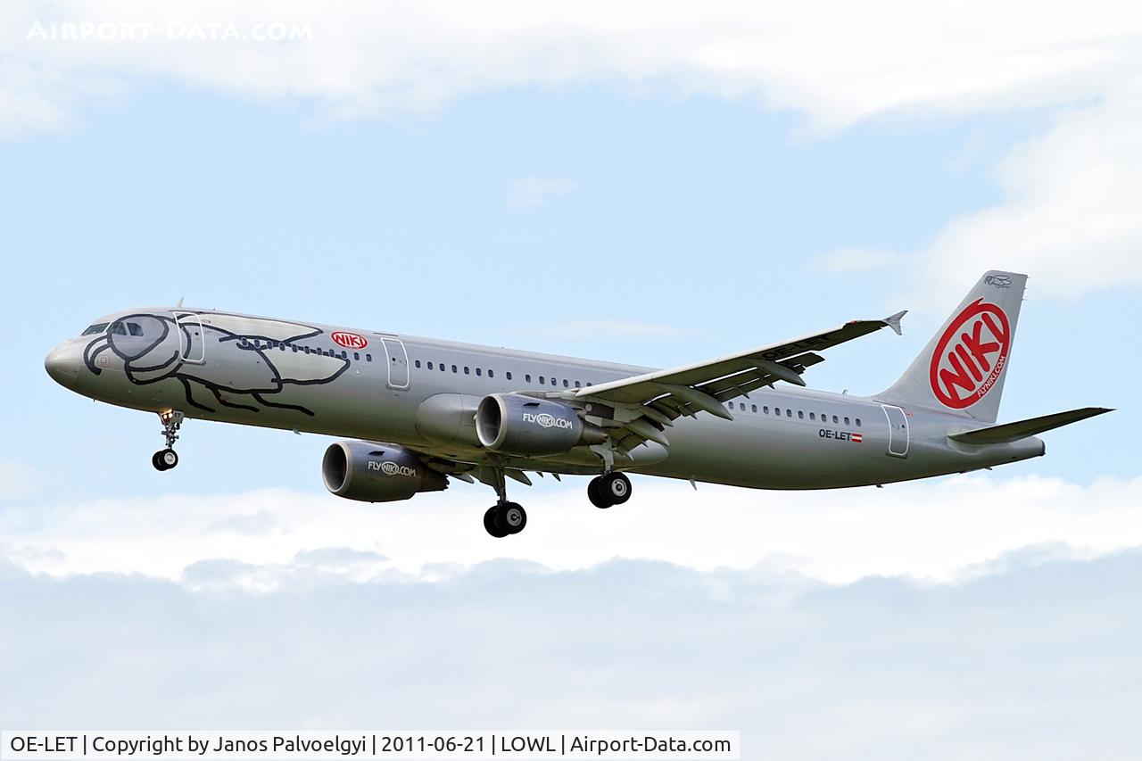 OE-LET, 2009 Airbus A321-211 C/N 3830, Niki Airbus A321-211 on final approach to RWY26