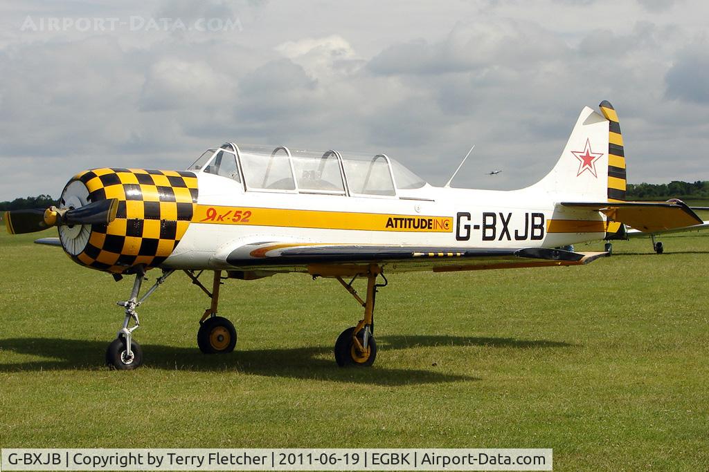 G-BXJB, 1987 Bacau Yak-52 C/N 877403, 1987 Intreprinderea De Avioane Bacau YAK-52, c/n: 877403 at Sywell