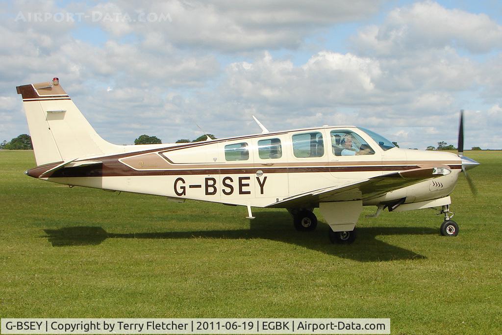 G-BSEY, 1981 Beech A36 Bonanza 36 C/N E-1873, 1981 Beech BEECH A36, c/n: E-1873 at Sywell