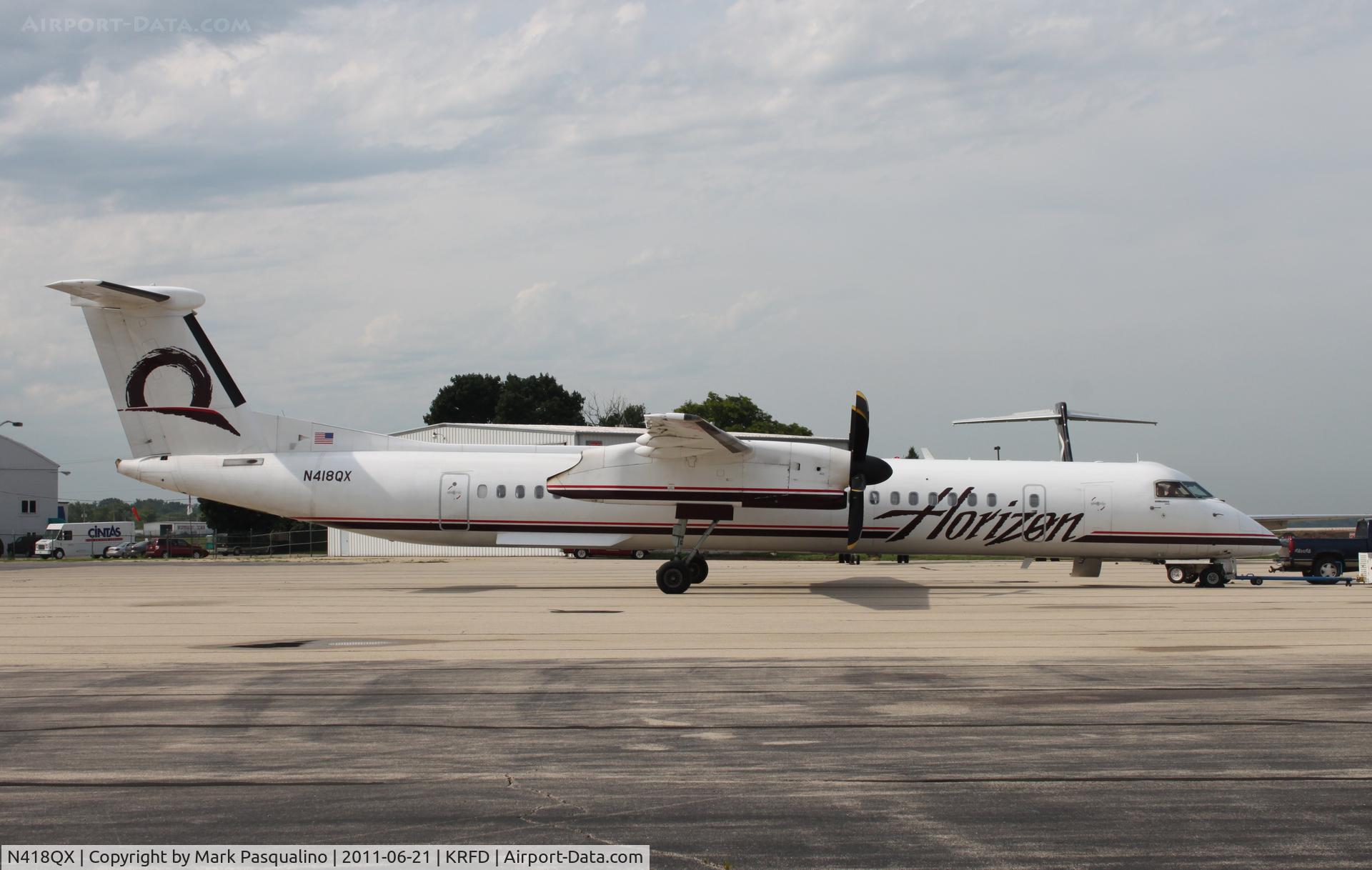 N418QX, 2007 Bombardier DHC-8-402 Dash 8 C/N 4143, DHC-8-400