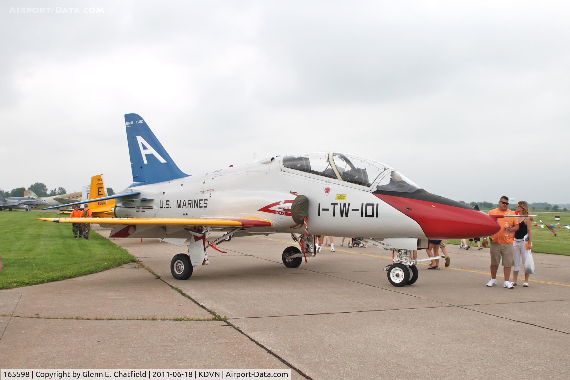165598, Boeing T-45C Goshawk C/N C056, At the Quad Cities Air Show.