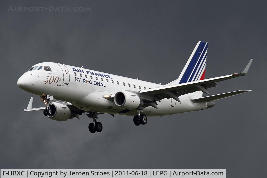 F-HBXC, 2008 Embraer 170ST (ERJ-170-100ST) C/N 17000263, The 500th